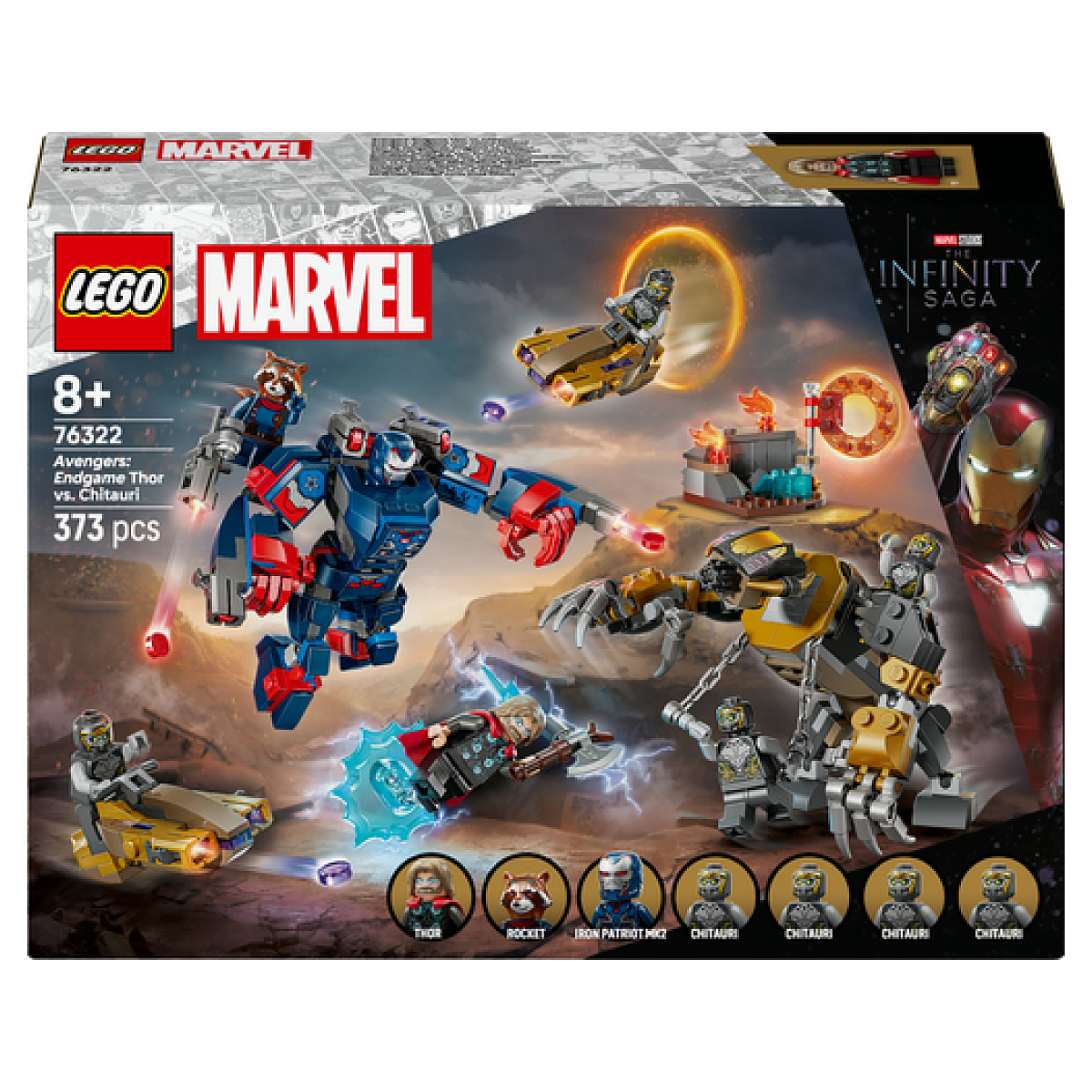 LEGO Marvel - Avengers : Endgame : Combat épique entre Thor et les Chitauri - 76322 couleur unique, LEGO
