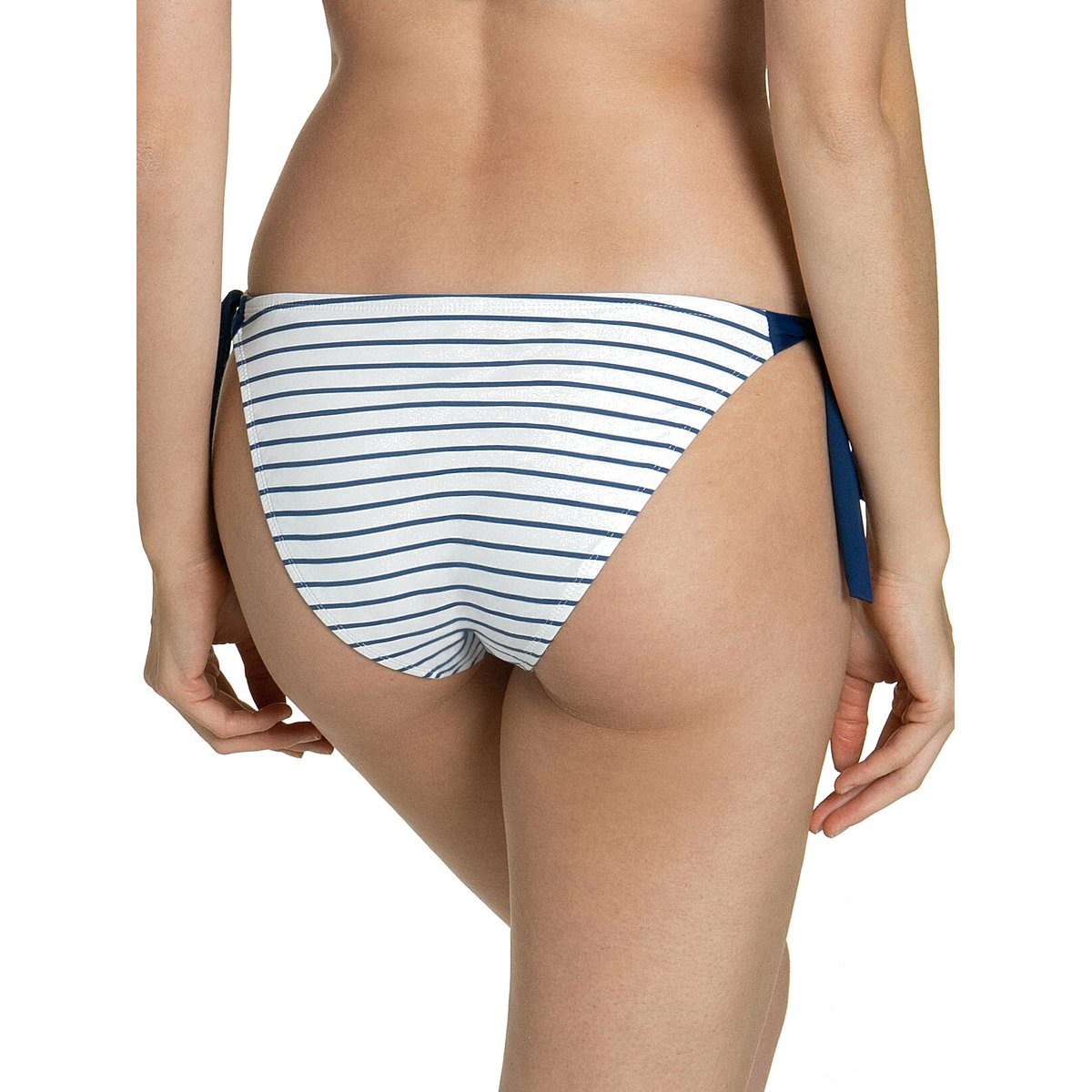 Bas maillot slip de bain à nouettes Puerto Rico bleu marine, LISCA
