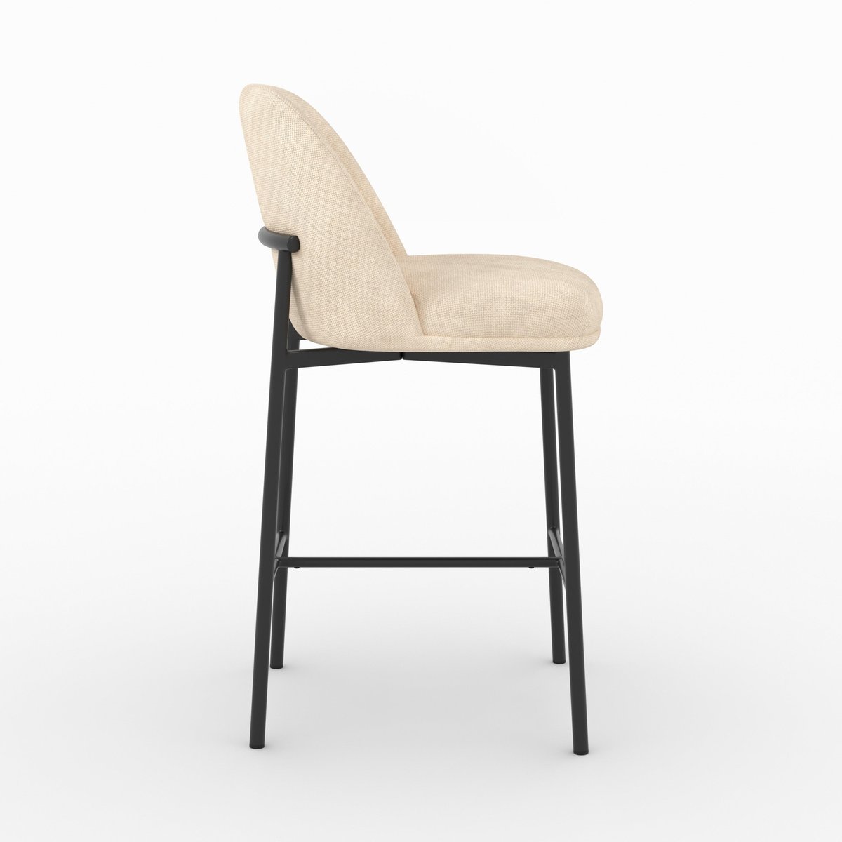 Tabouret de bar Noah - NOAH beige, MAISON PAVANE
