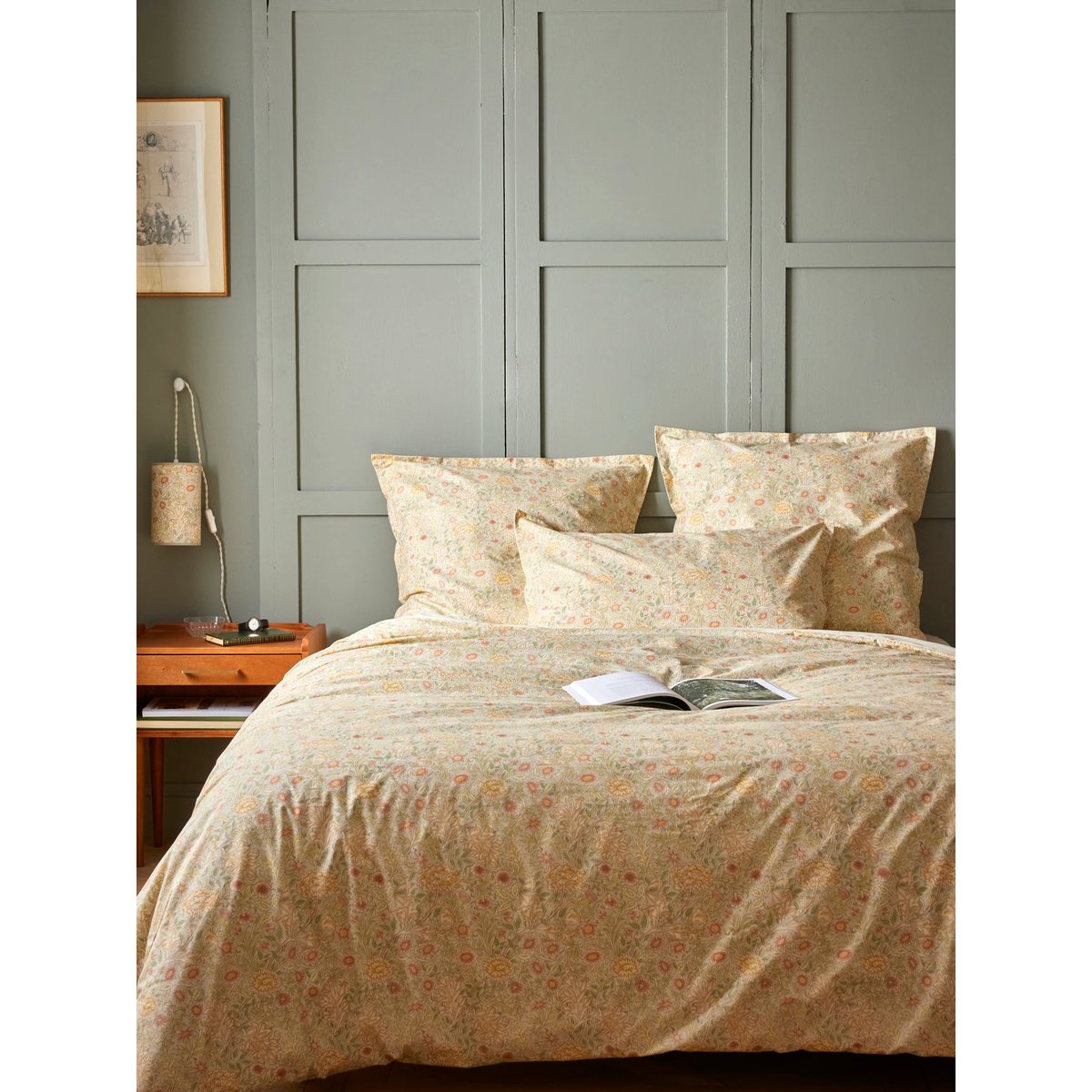 Housse de couette Double Bough, dessin William Morris imprimé arabesque wm, CYRILLUS