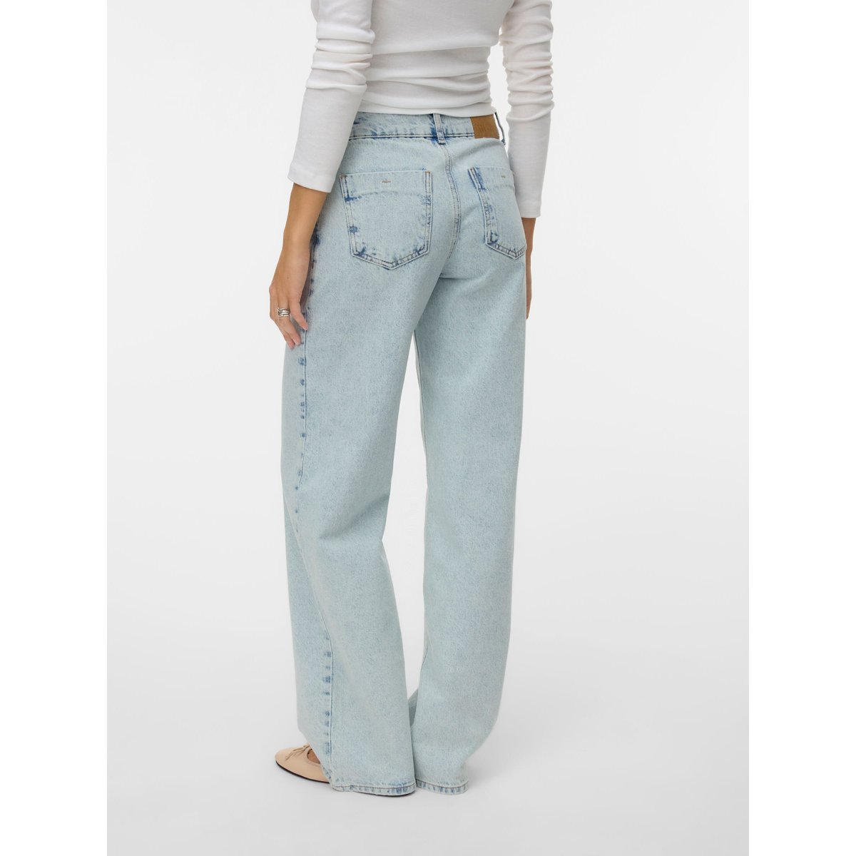 Jean À Coupe Large light blue denim, VERO MODA