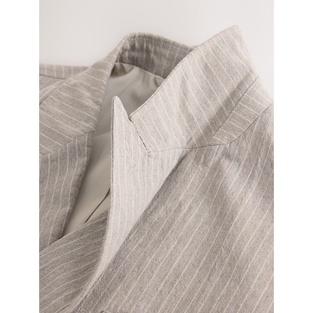 Veste de costume décontractée coton mélangé grège, NEXT