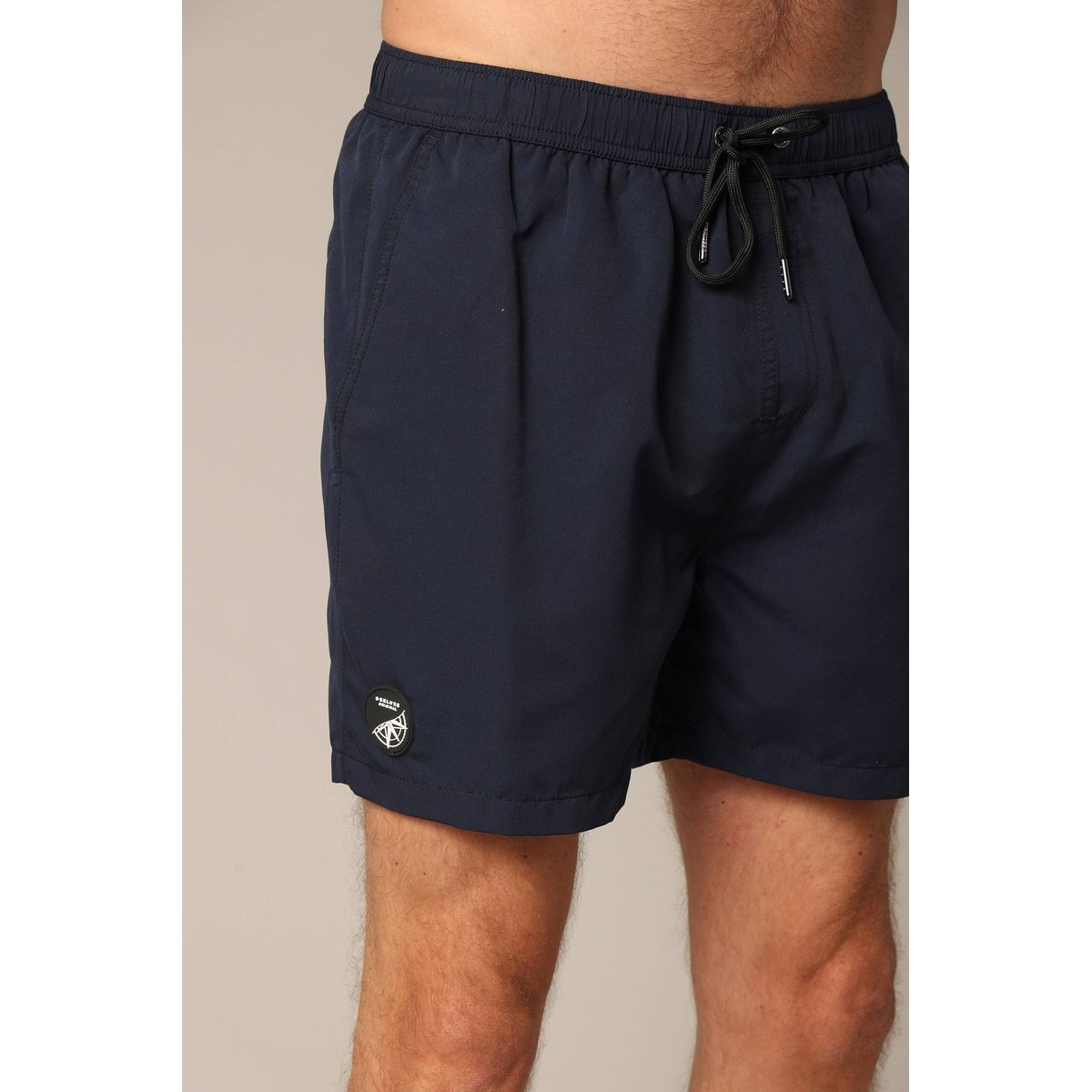 Short de bain homme uni CARL navy, DEELUXE