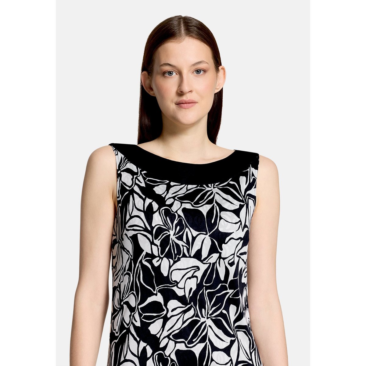 Robe en jersey sans manches bleu/blanc, BETTY BARCLAY