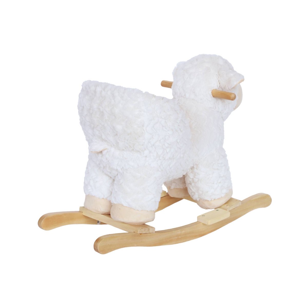 Fauteuil mouton à bascule pour enfant MAROA blanc, SWEEEK