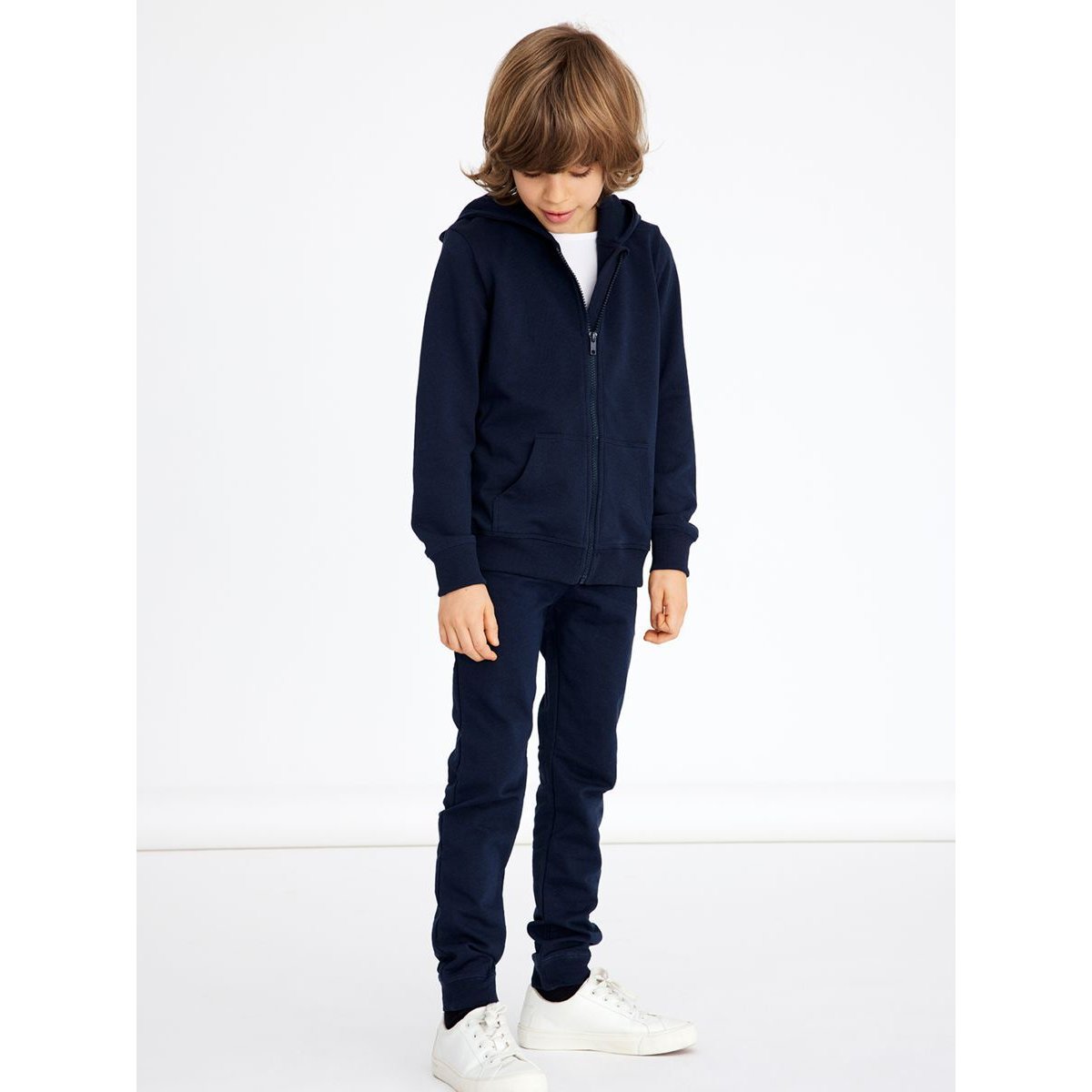 Sweat-Shirt Zippé À Capuche dark sapphire, NAME IT