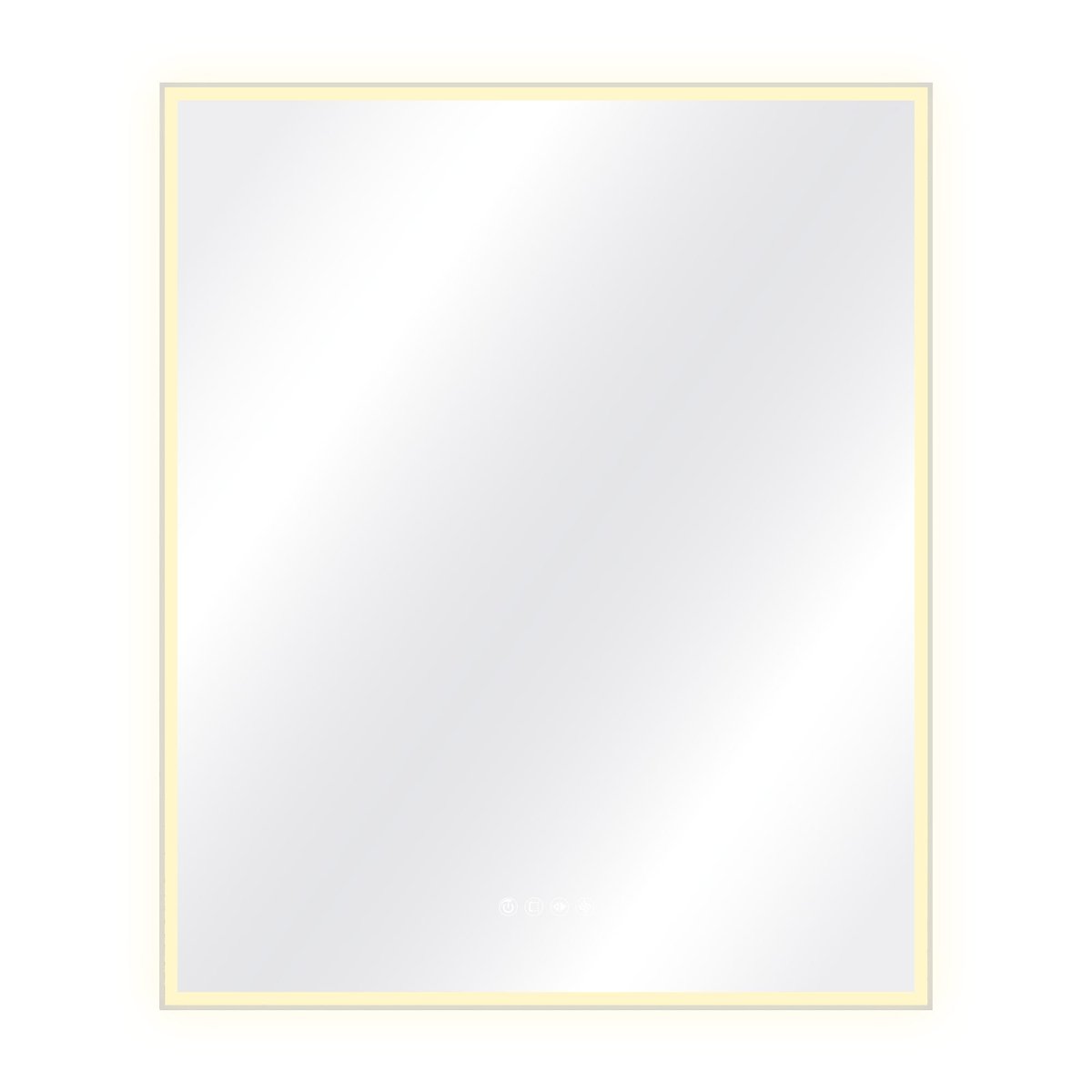 Miroir lumineux cadre chromé, NEO FRAME argent, SENSEA