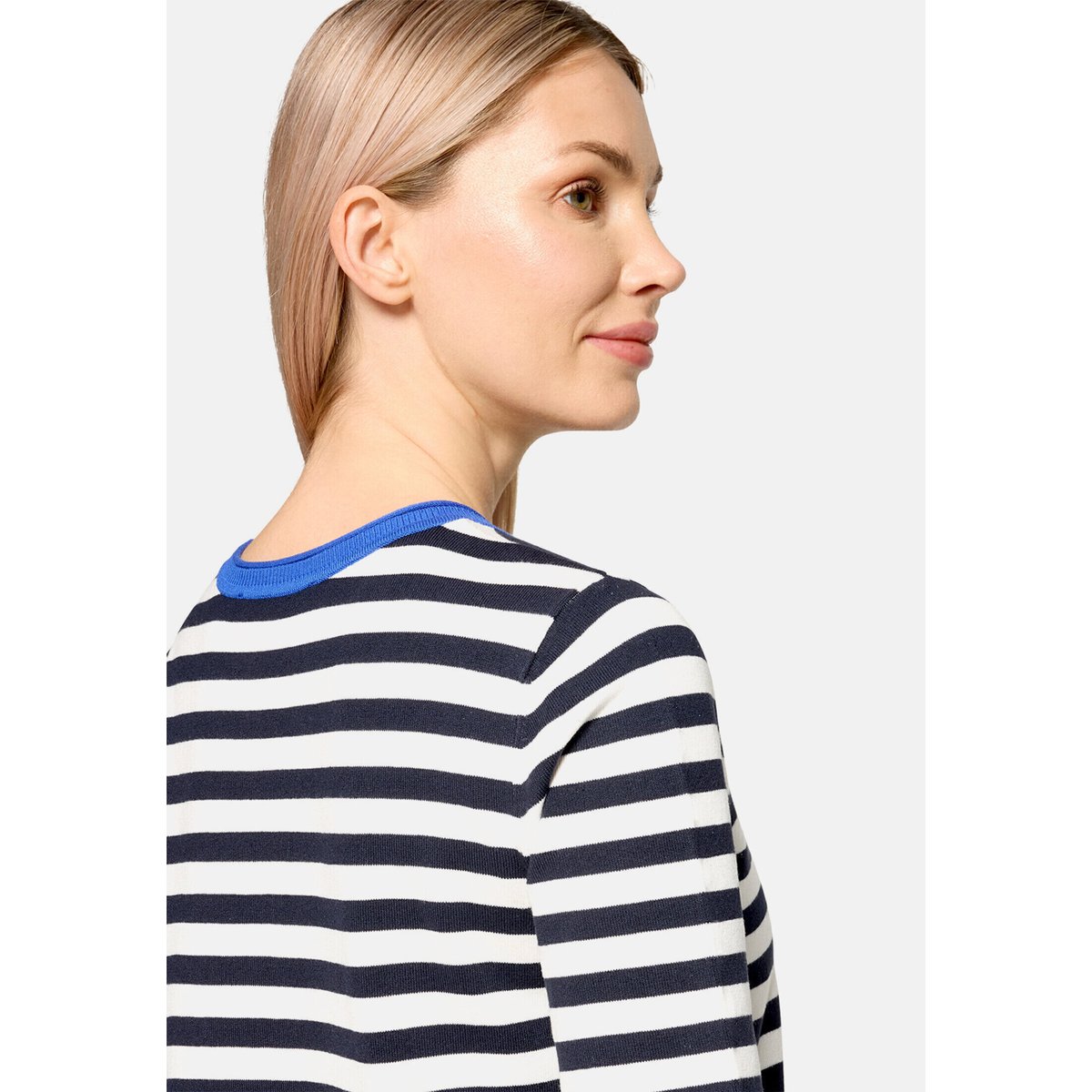 Pull-over basique manches courtes patch dark blue/blue, BETTY BARCLAY