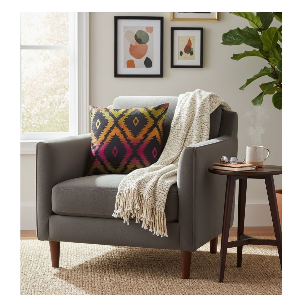 Housse de coussin Traominas multicol, EDEN
