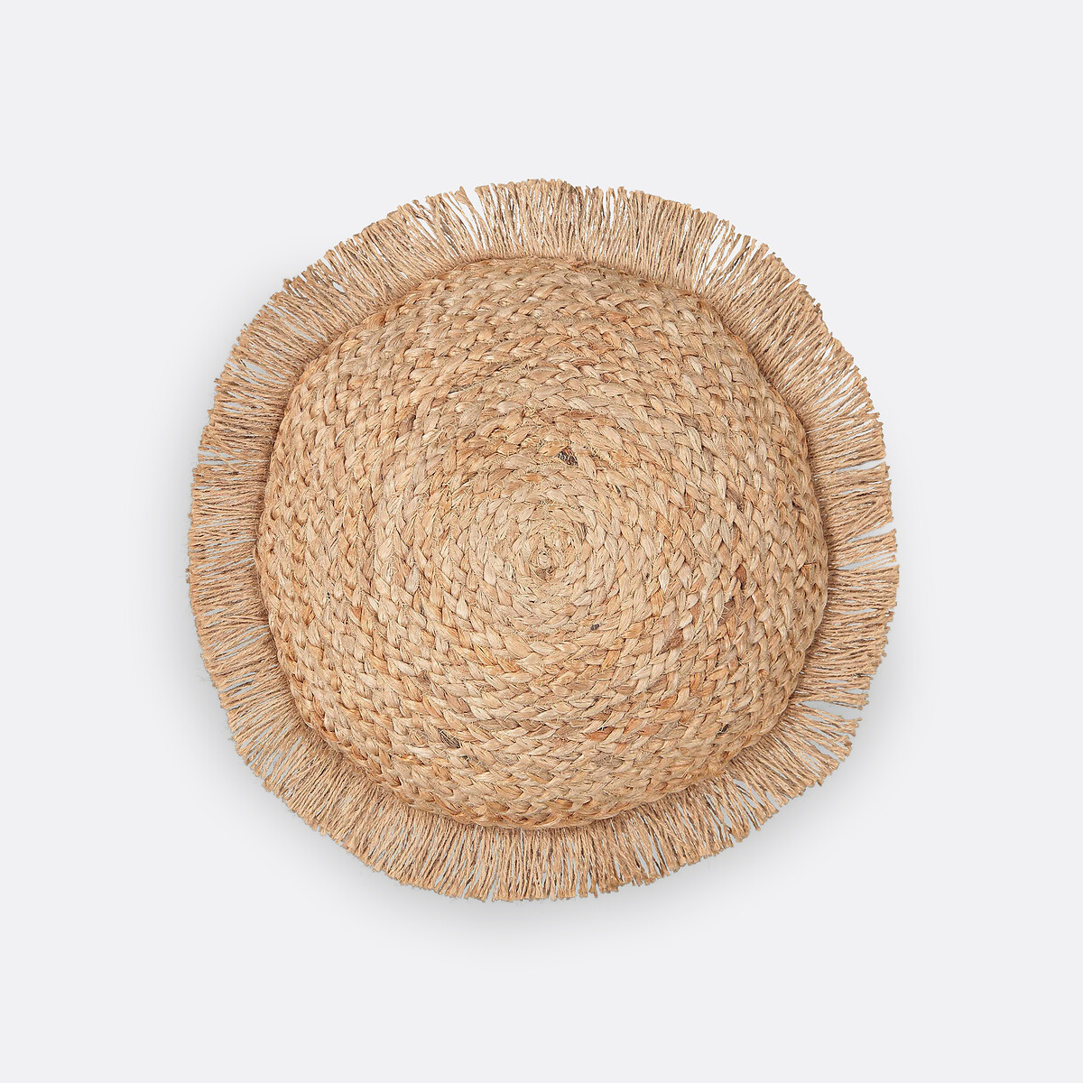 Ceylon round jute cushion natural, LA REDOUTE INTERIEURS