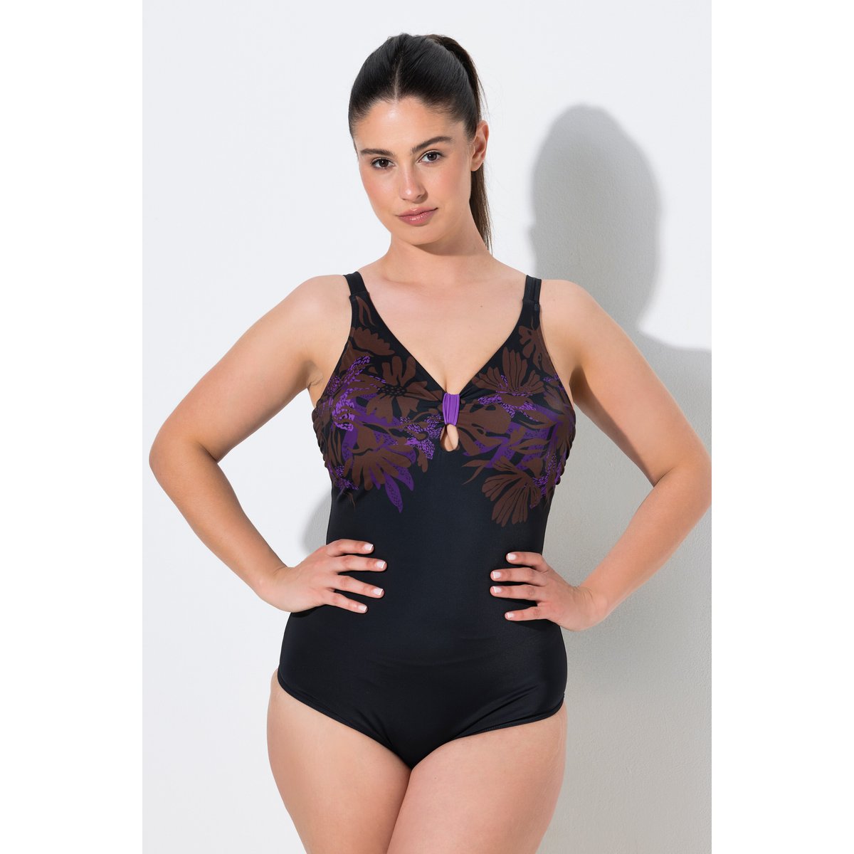 Maillot de bain bonnets souples noir, ULLA POPKEN
