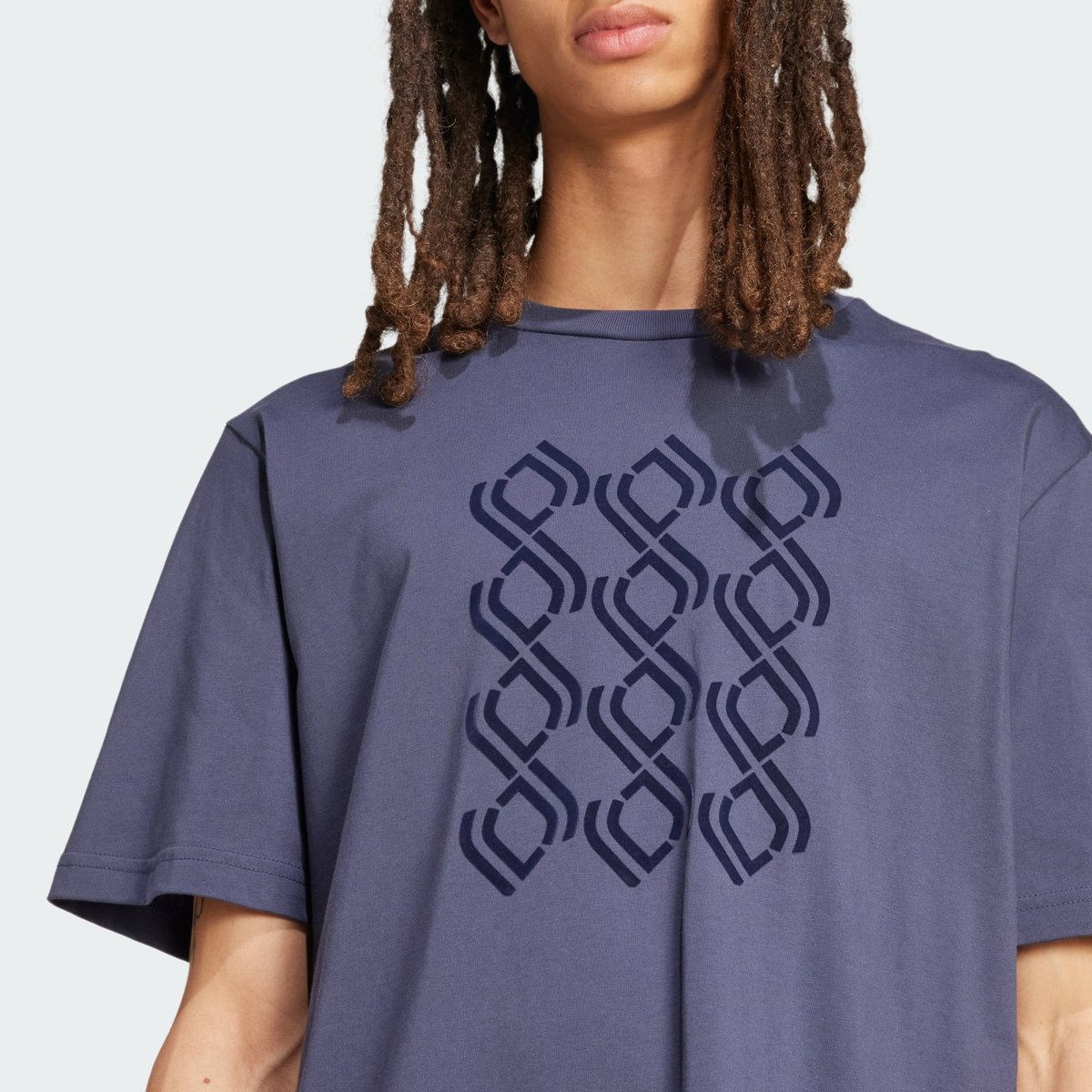T-shirt coton épais Juventus Seasonal trace blue, adidas Performance