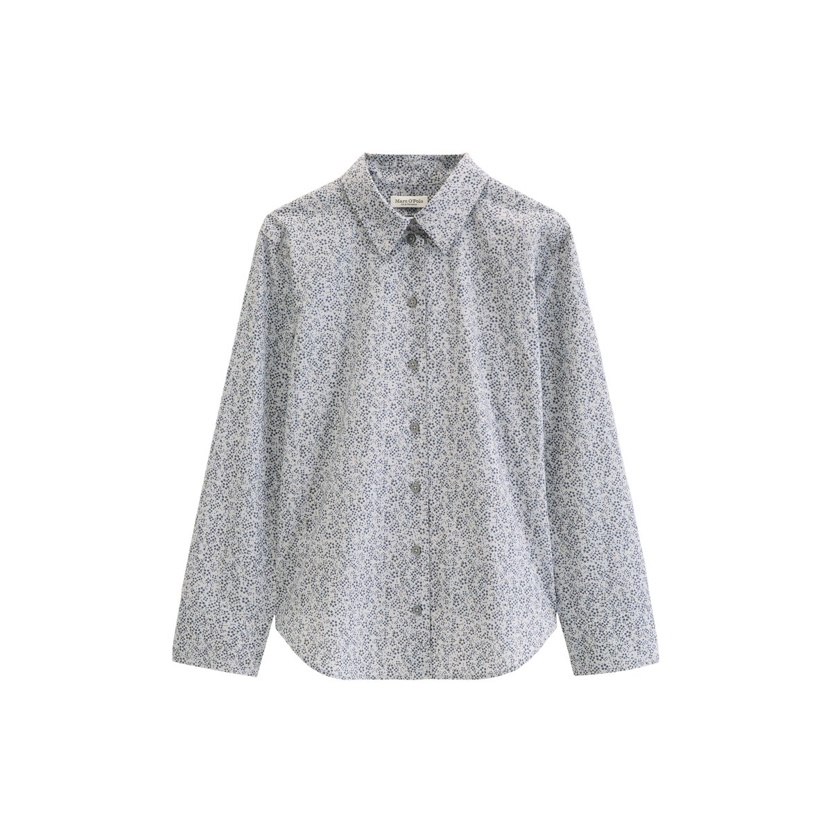Blouse A-Shape en popeline Papertouch bleu clair, MARC O'POLO
