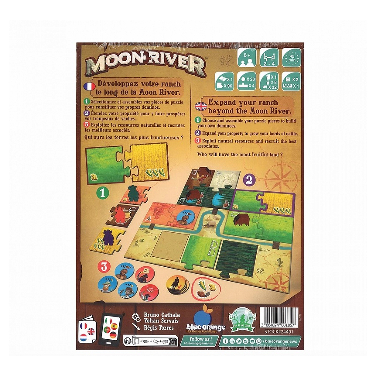 Moon River - Jeu de strategie couleur unique, BLUE ORANGE