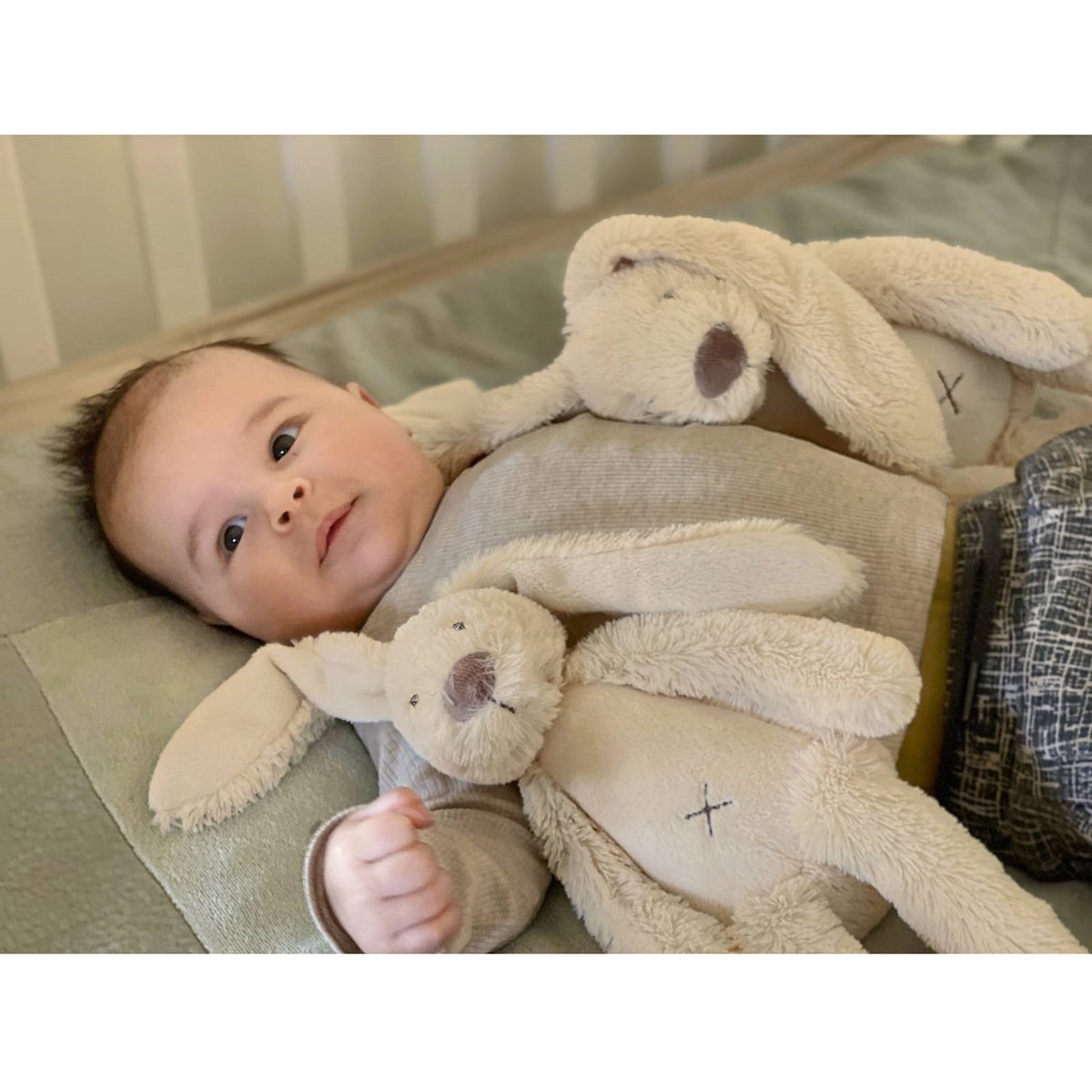 Peluche Lapin Richie 28 cm beige, HAPPY HORSE