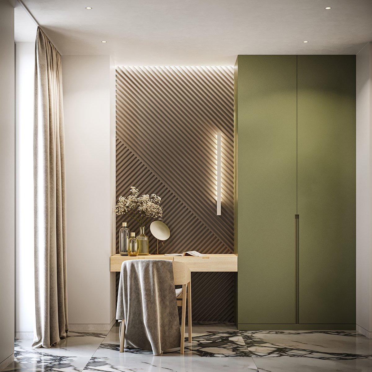 Applique murale Aluminium Blanc LED 1 Lahti blanc, EDEN