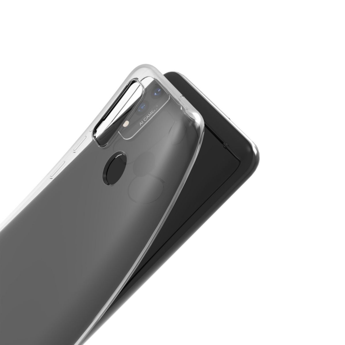 Coque Huawei P Smart 2020 Souple transparent couleur unique, ESSENTIEL B