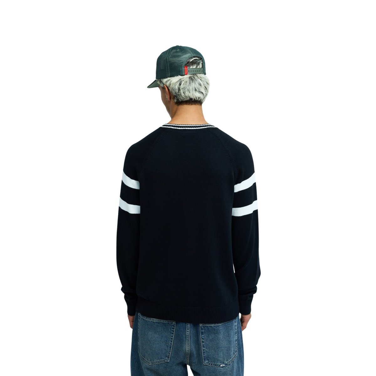 Pull à col rond BOB MARLEY TRENCH TOWN noir black, QUIKSILVER