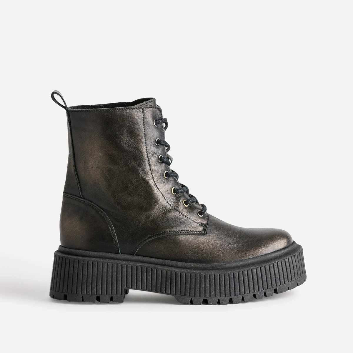 Boots en cuir AMBA bronze, TEXTO