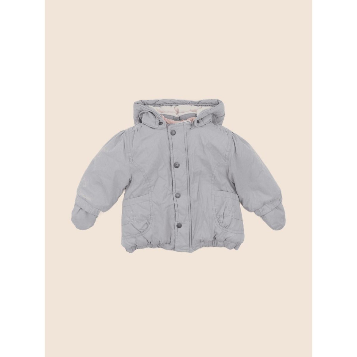Manteau doublure amovible - Très bon état gris, VERTBAUDET
