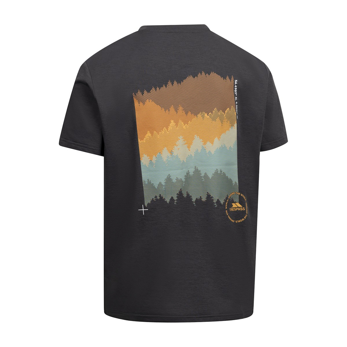T-shirt SEAN gris foncé, TRESPASS
