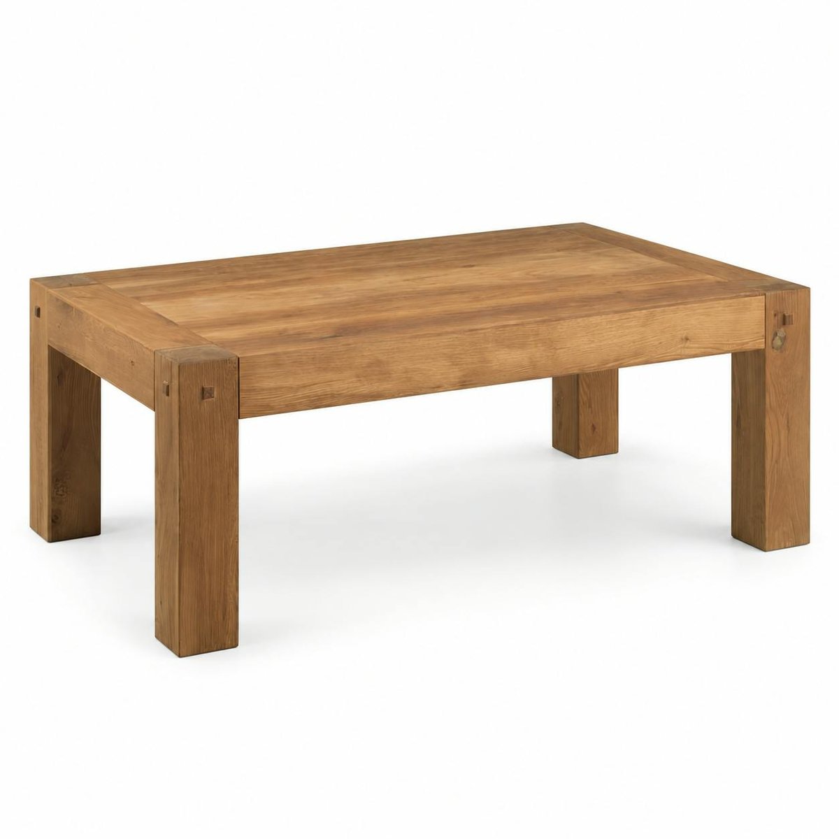 Table basse rectangulaire chêne massif naturel finition huilée 120x70cm FJORD bois naturel, PIER IMPORT