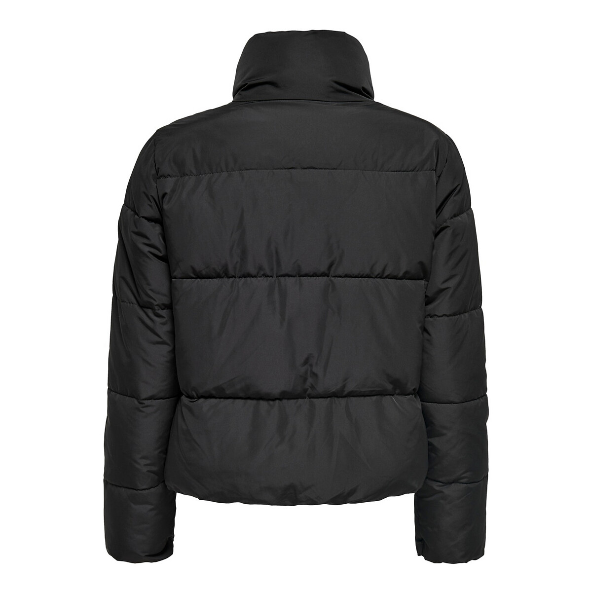 Doudoune courte col montant, zippée noir, JDY
