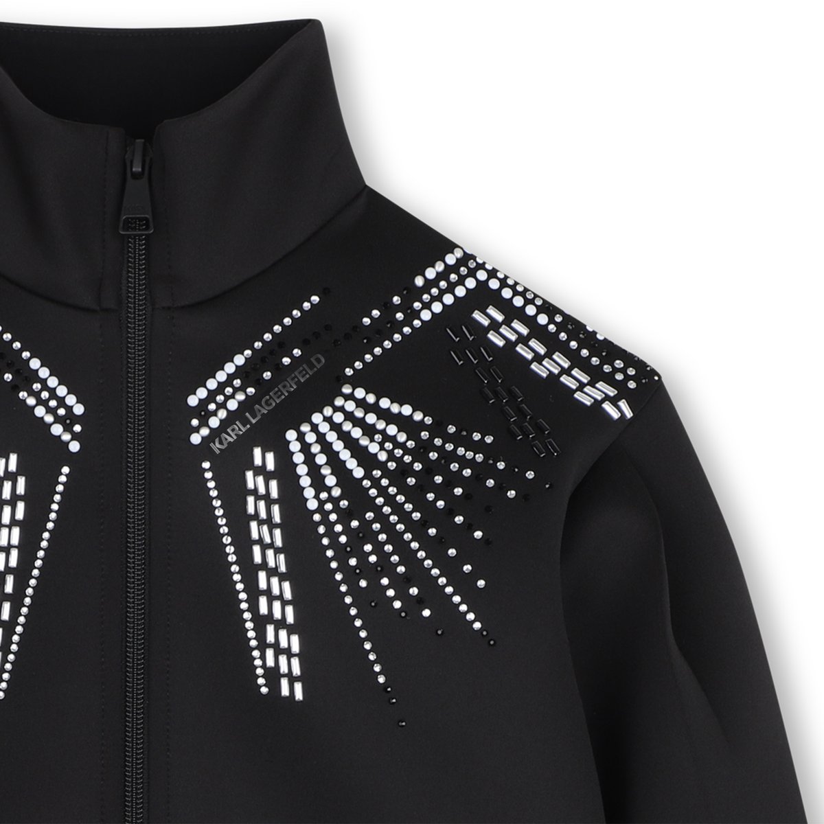 Cardigan col montant black, KARL LAGERFELD KIDS
