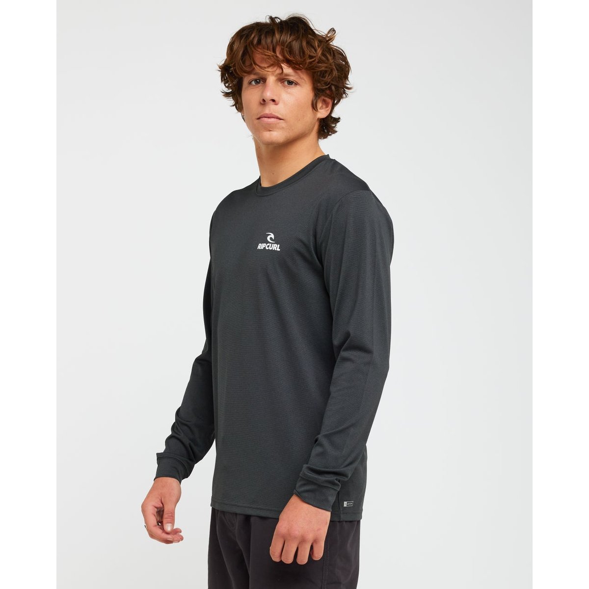 T-shirt anti-UV STACK UPF50 manches longues noir marbré, RIP CURL