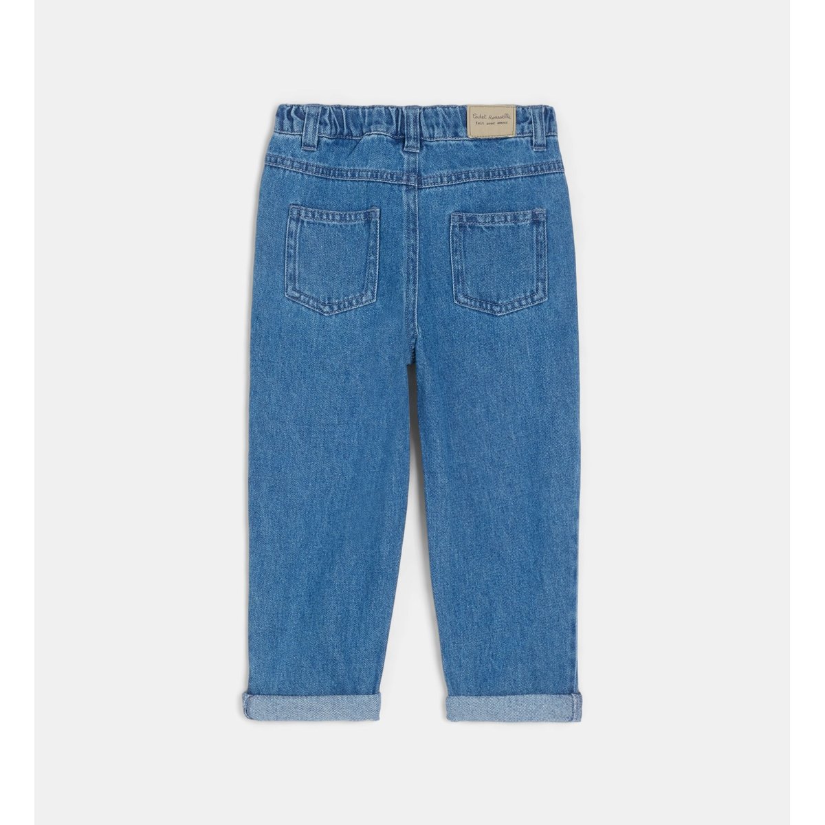 Jean tacassis coton denim bleu moyen, CADET ROUSSELLE