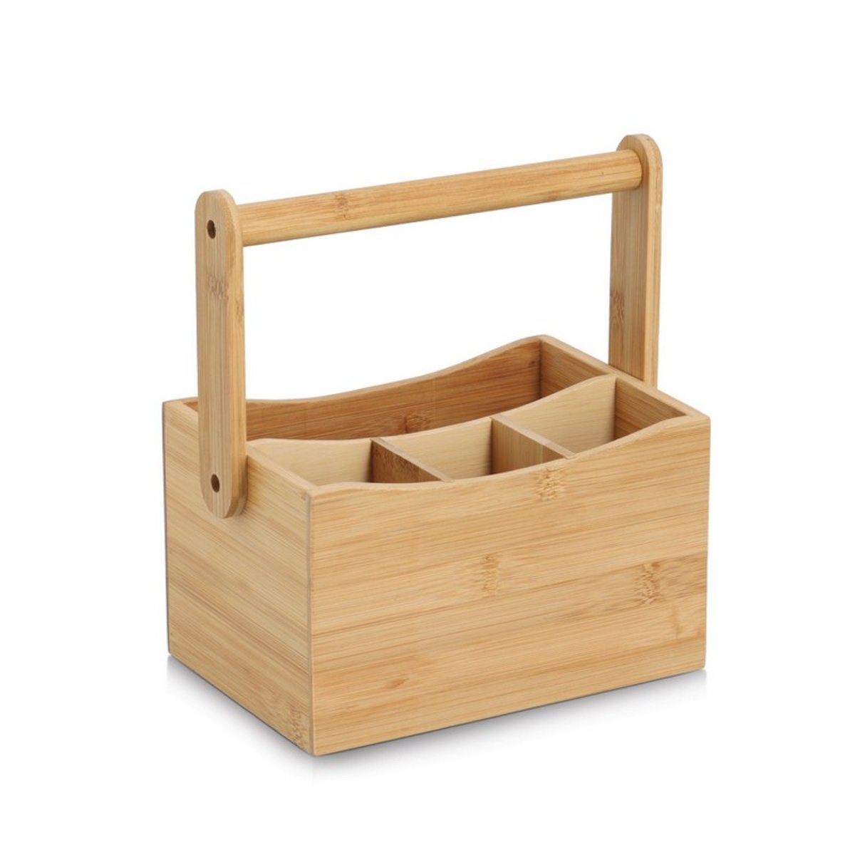 Rangement couverts ustensiles bois bambou bois clair, ZELLER PRESENT