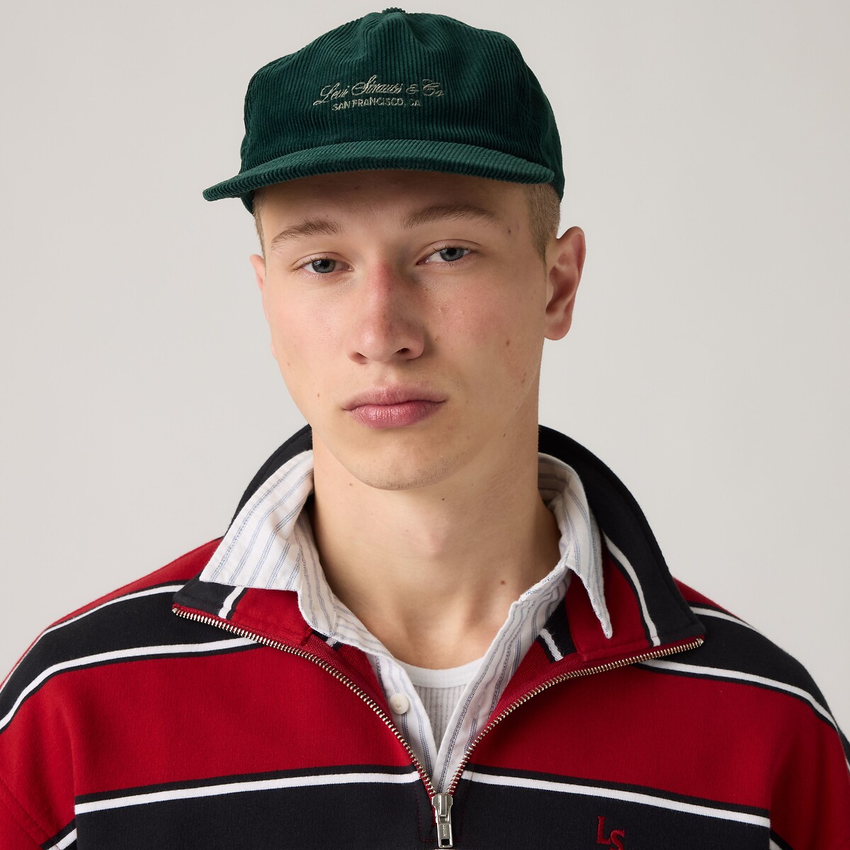 Cappellino in velluto Lakeshore Trucker verde, LEVI'S
