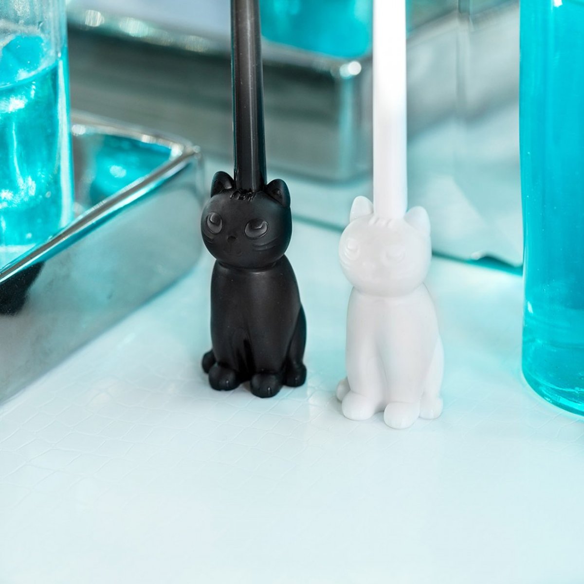 Brosse à dents Cat Smile rose, PYLONES