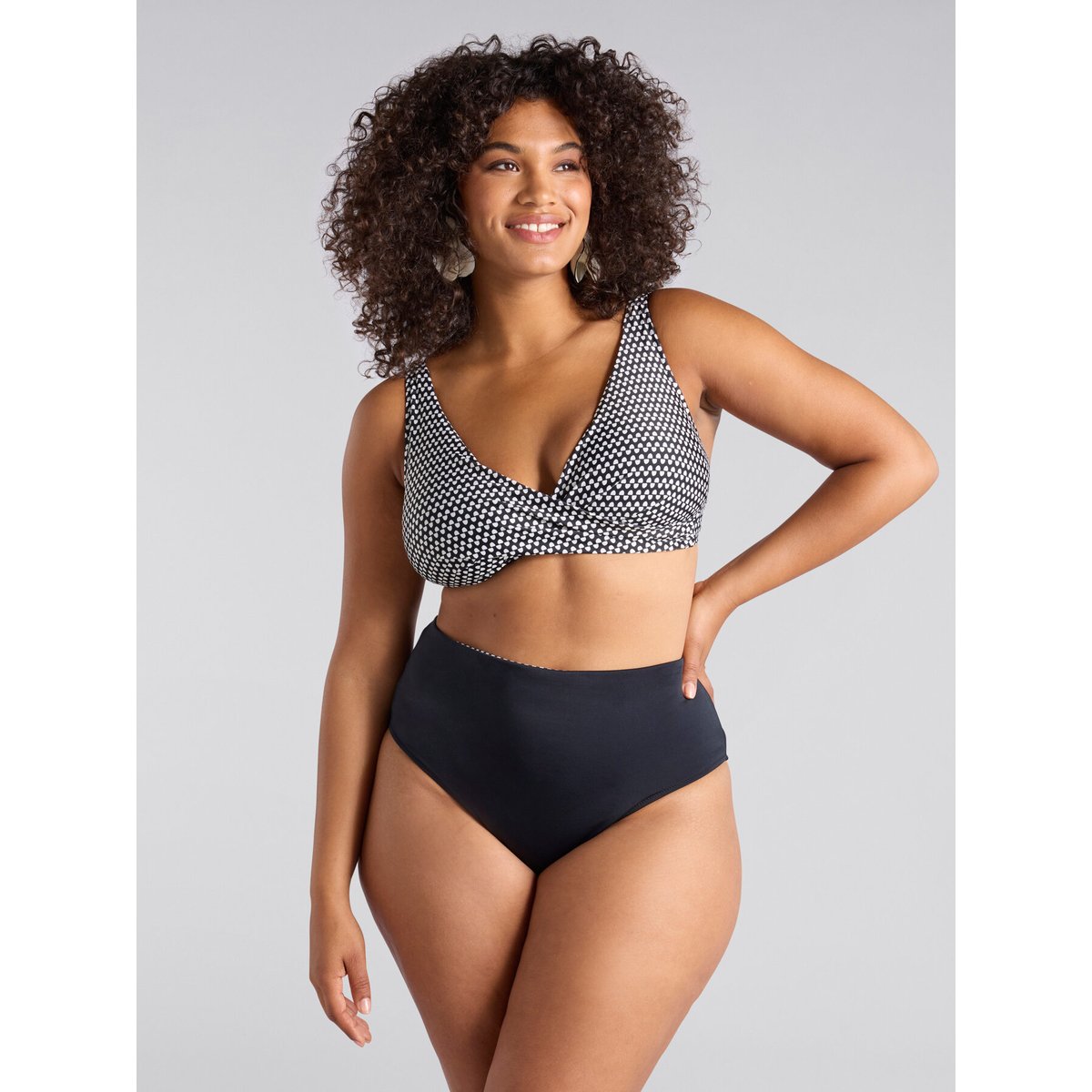 Bikini imprimé tribal noir, FIORELLA RUBINO