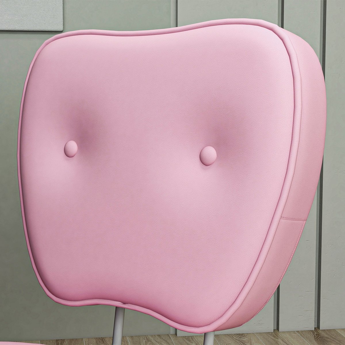Chaise de bureau Polyuréthane Rose rose, HOMCOM