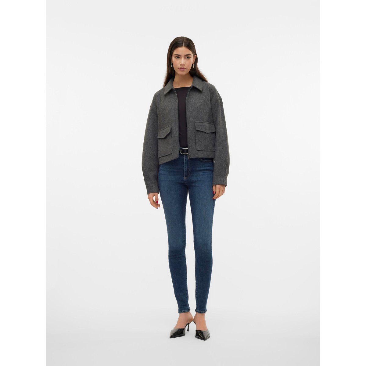 Veste dark grey melange, VERO MODA