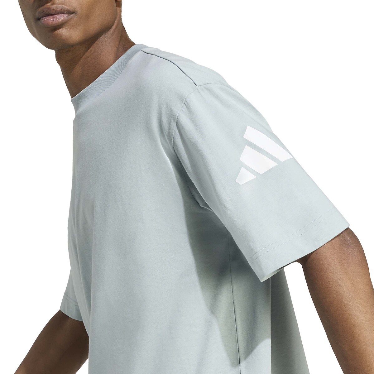 T-shirt met korte mouwen Essentiel Loose Fit salie, ADIDAS SPORTSWEAR