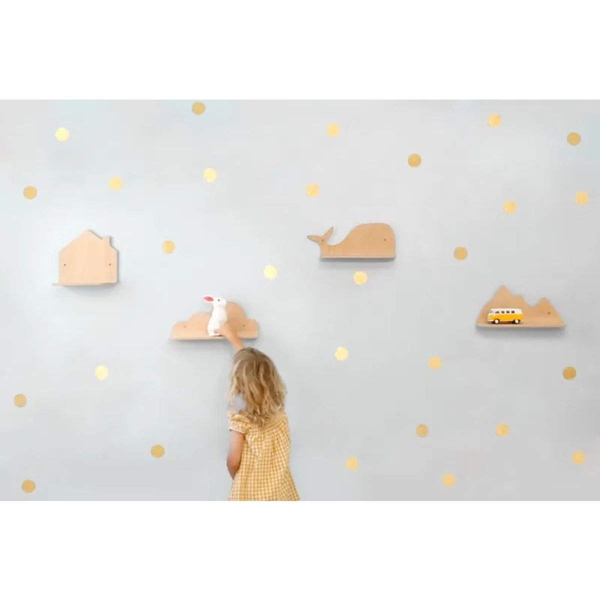 Etagère POPI bois clair, CHARLIE CRANE