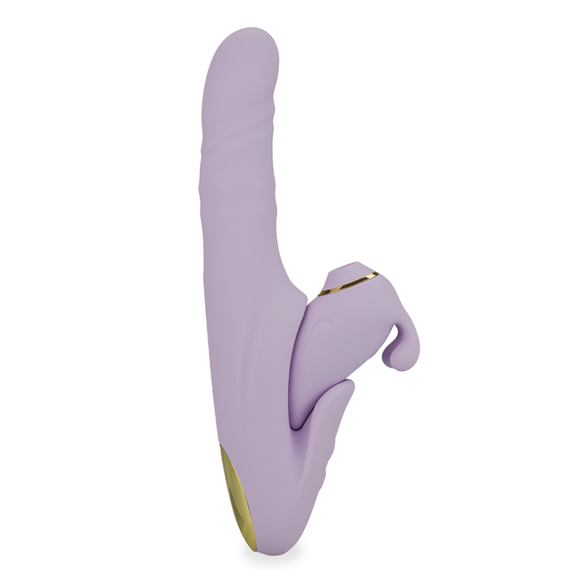 Vibromasseur puissant rabbit avec stimulateur sans contact amovible Unattached lilas, LOVE AND VIBES
