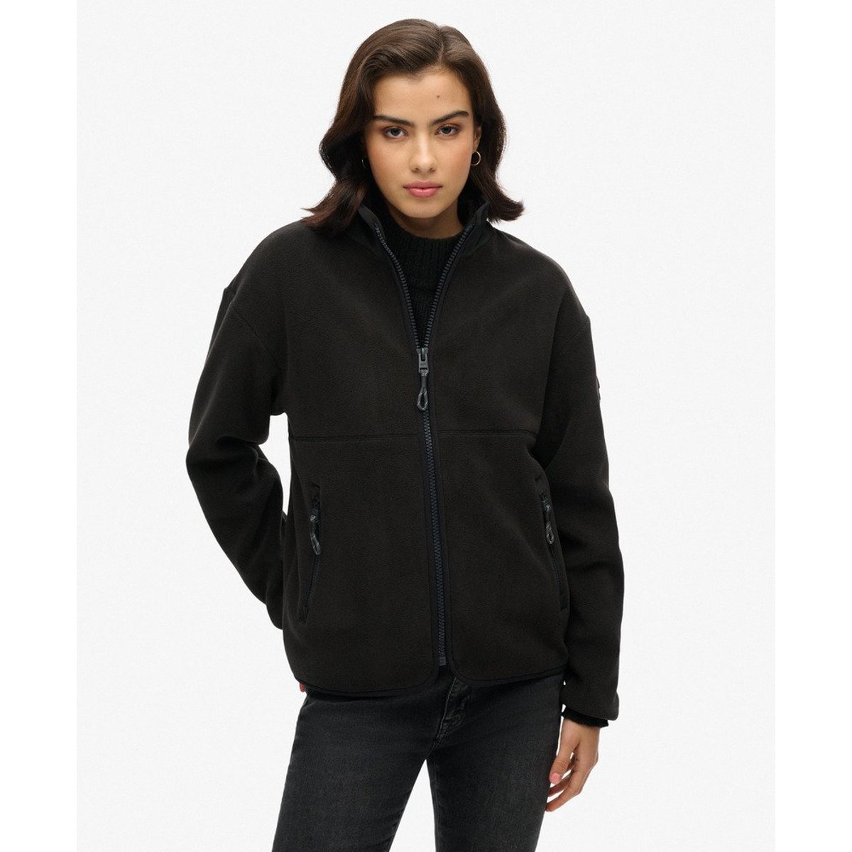 Veste polaire Active entièrement zippée noir, SUPERDRY