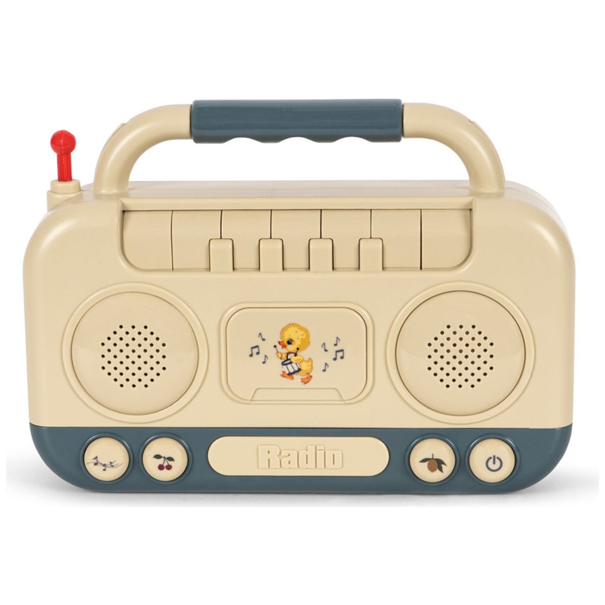 Radio pour bébé beige, bleu, jaune, KONGES SLOJD