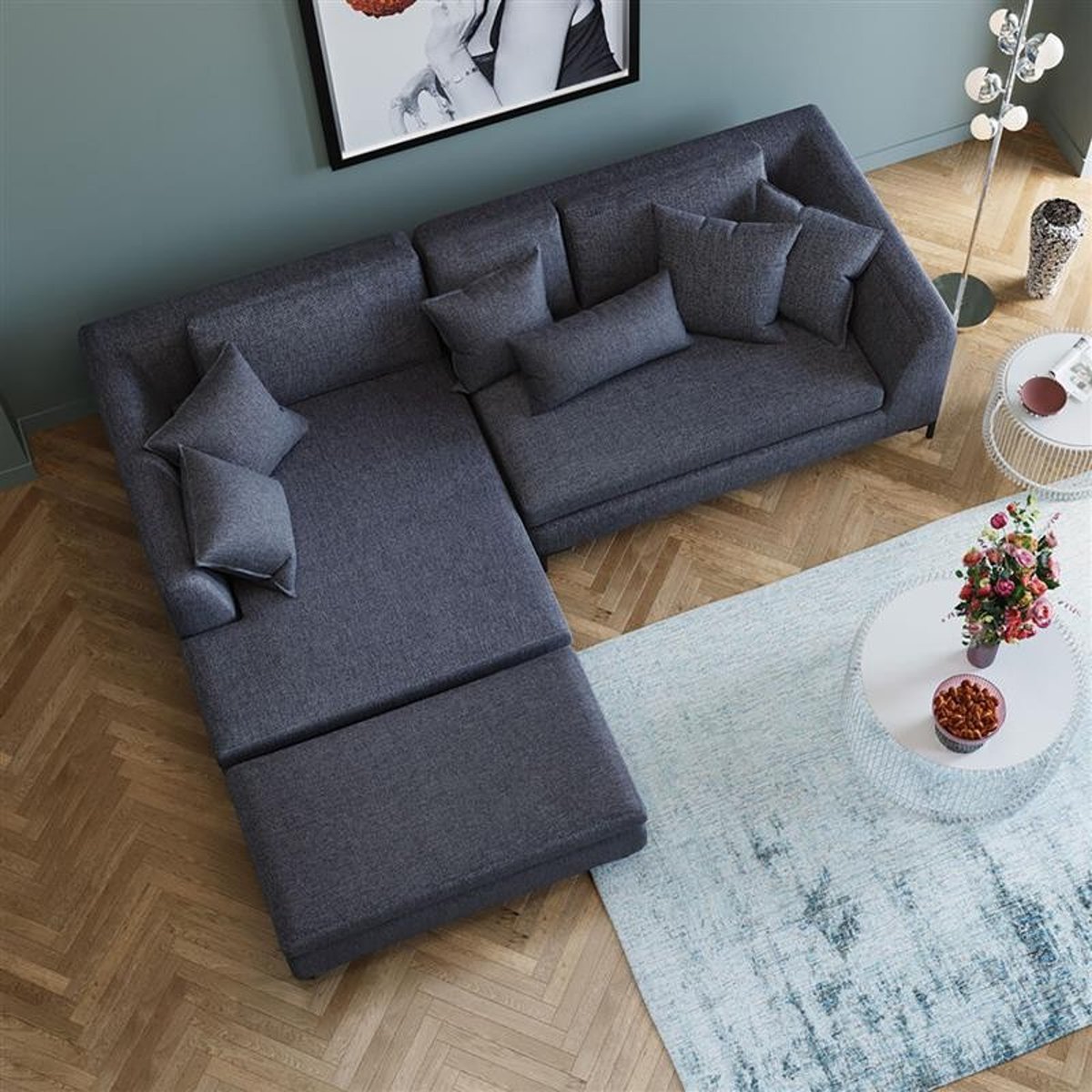 Repose-pieds, GIANNI gris, KARE DESIGN