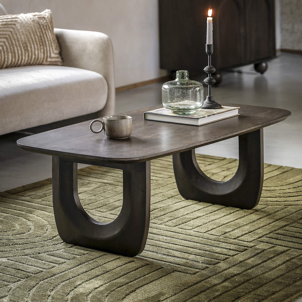 Akron Mango Wood Coffee Table brown , ÉDITÉ