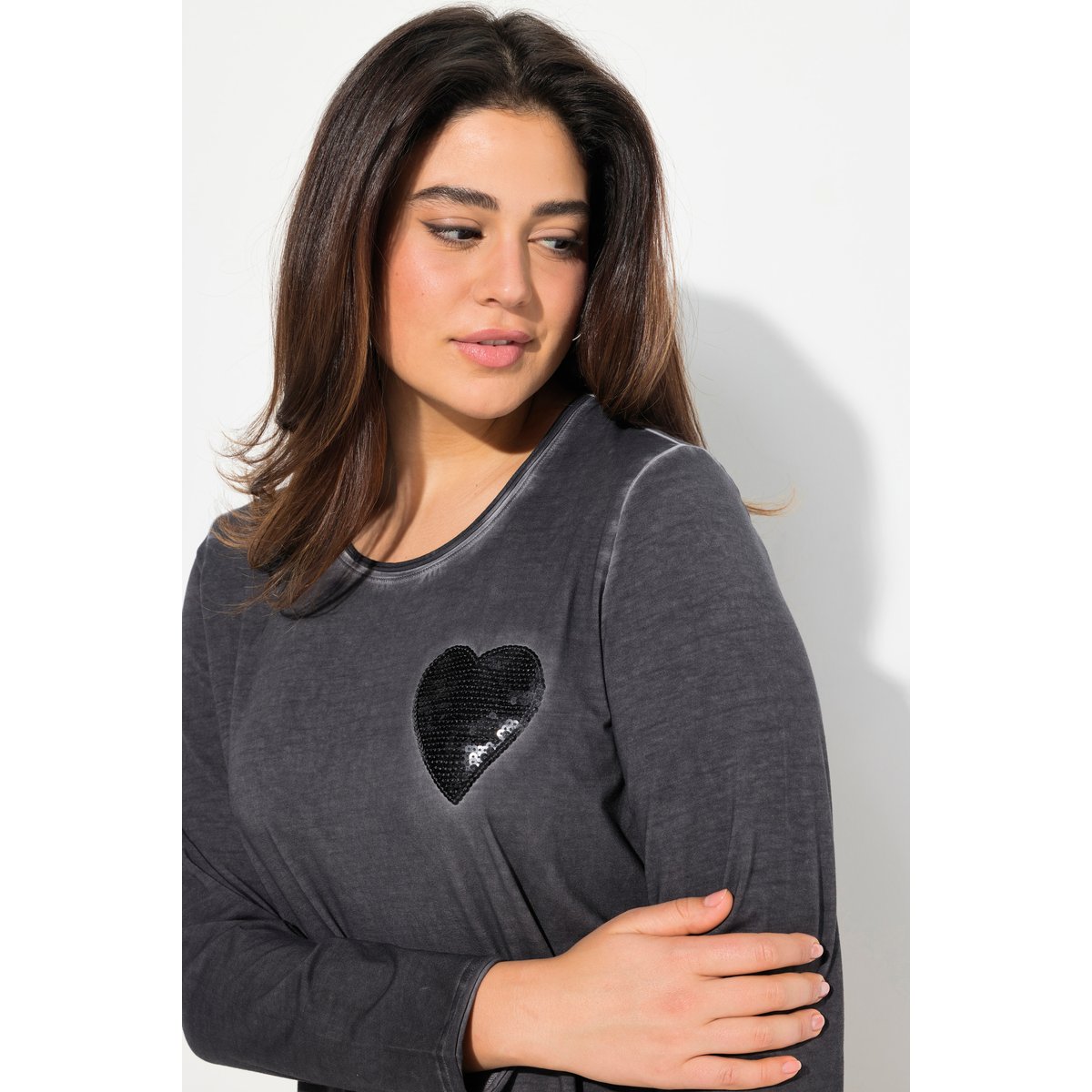 T-shirt manches longues asphalte, ULLA POPKEN
