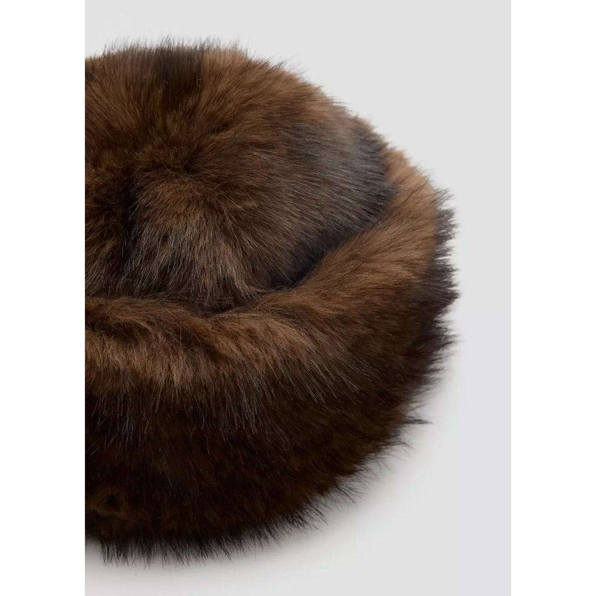 Chapeau pillbox effet poil marron, MANGO