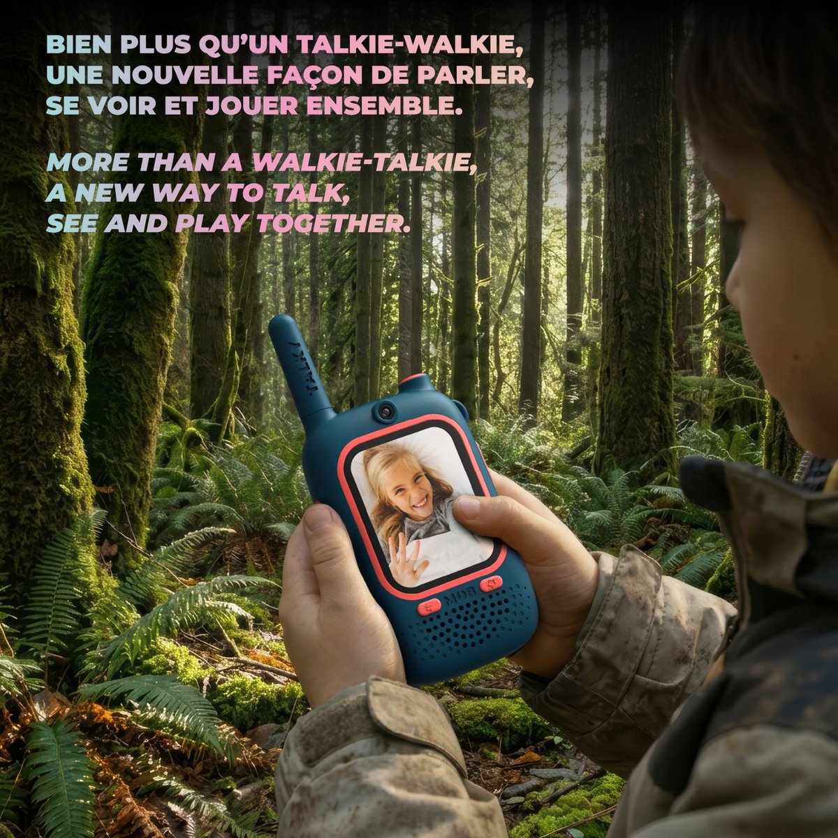 Talkie-Walkie vidéo couleur unique, MOB
