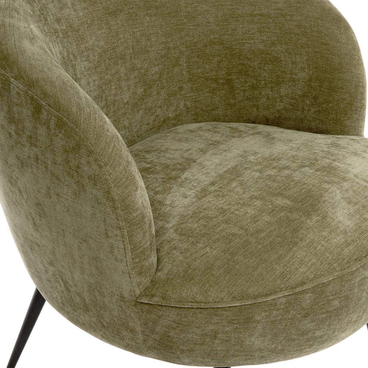 Fauteuil en tissu TILDAE vert, ATMOSPHERA