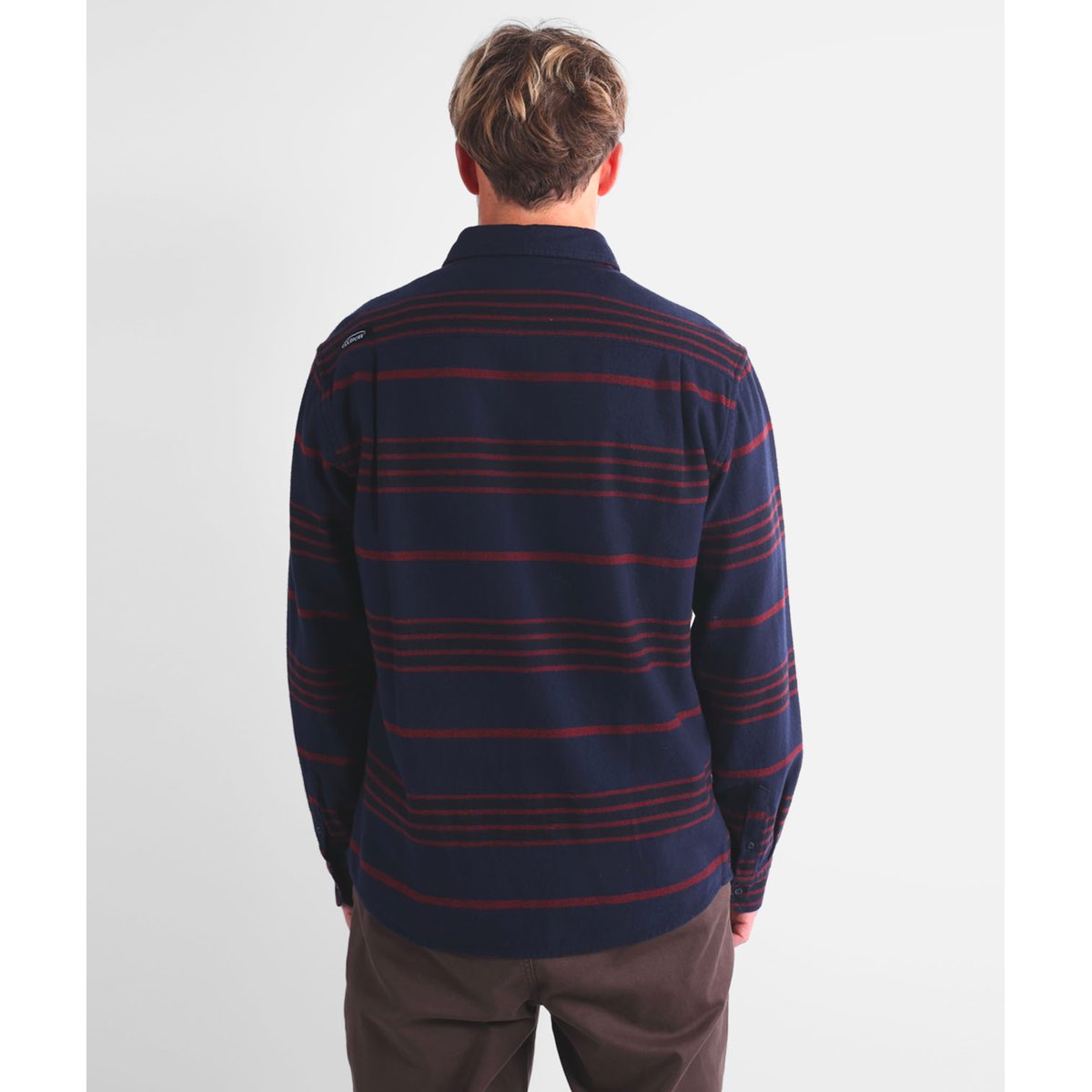 Chemise manches longues flanelle brossée WILD deep marine, OXBOW