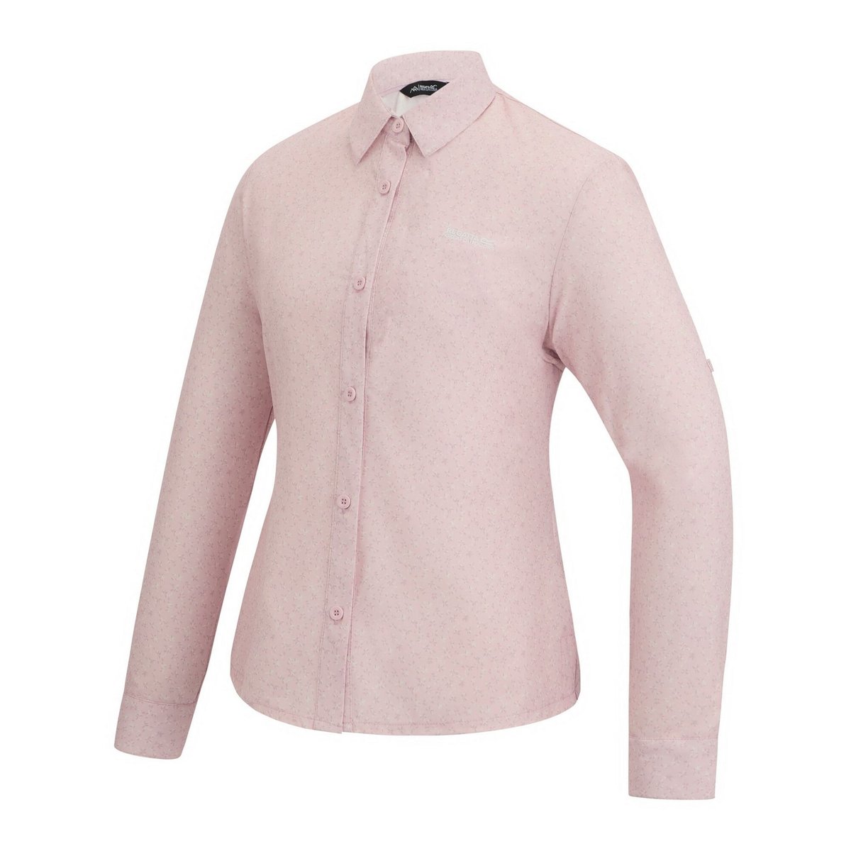 Chemise manches longues motif/style pétale TRAVEL LIGHT rose pâle floral, REGATTA