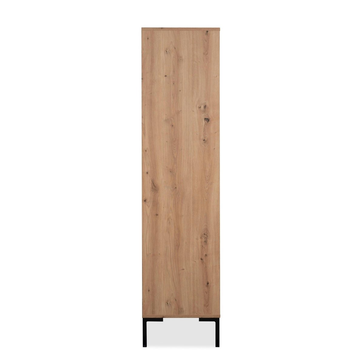 Bibliothèque étagère décor bois 2 tiroirs KARVI bois naturel, PIER IMPORT